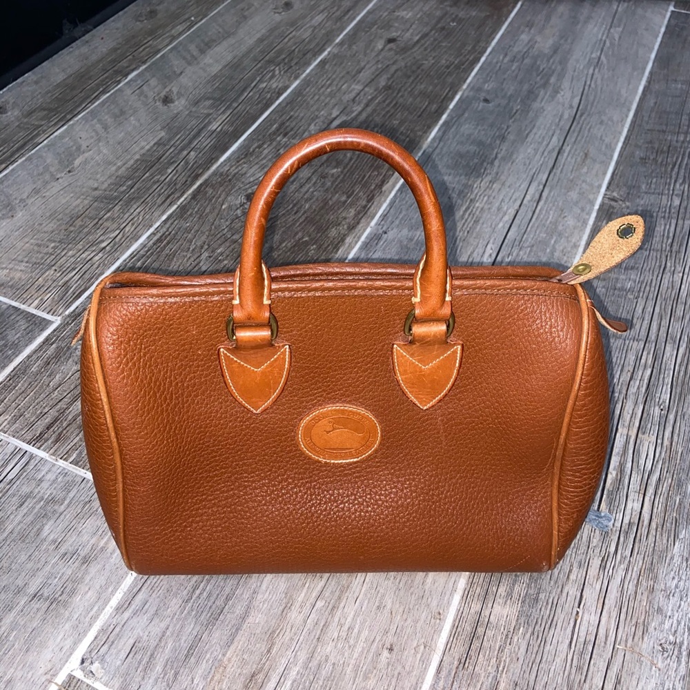 Brown leather purse